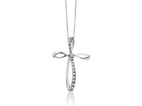 Collana Miluna Donna Le Croci Gemme Preziose in Oro Diamante CLD4230